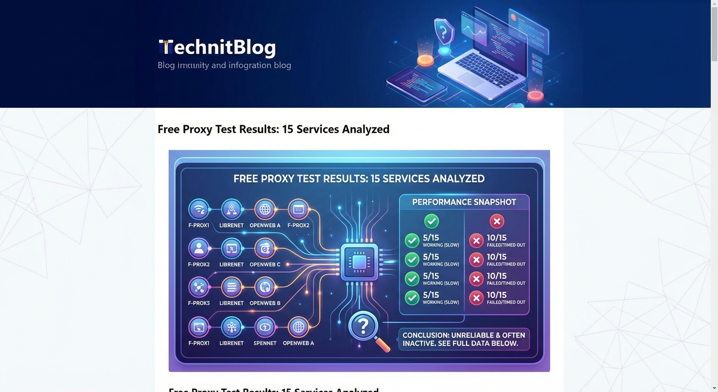 Do Free Proxies Actually Work? Testing 15 Popular Services - Illustration 3