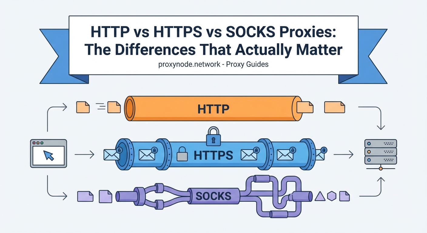 HTTP vs HTTPS vs SOCKS Proxies: The Differences That Actually Matter - Illustration 1