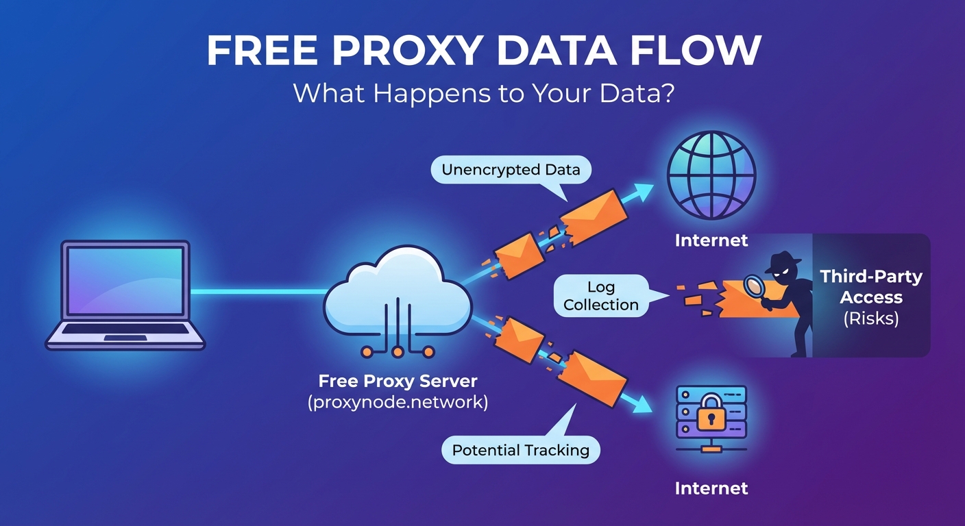 What Happens to Your Data When You Connect to a Free Proxy Server? - Illustration 1