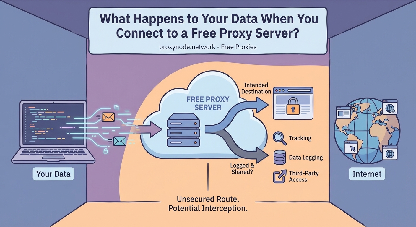 What Happens to Your Data When You Connect to a Free Proxy Server? - Illustration 2
