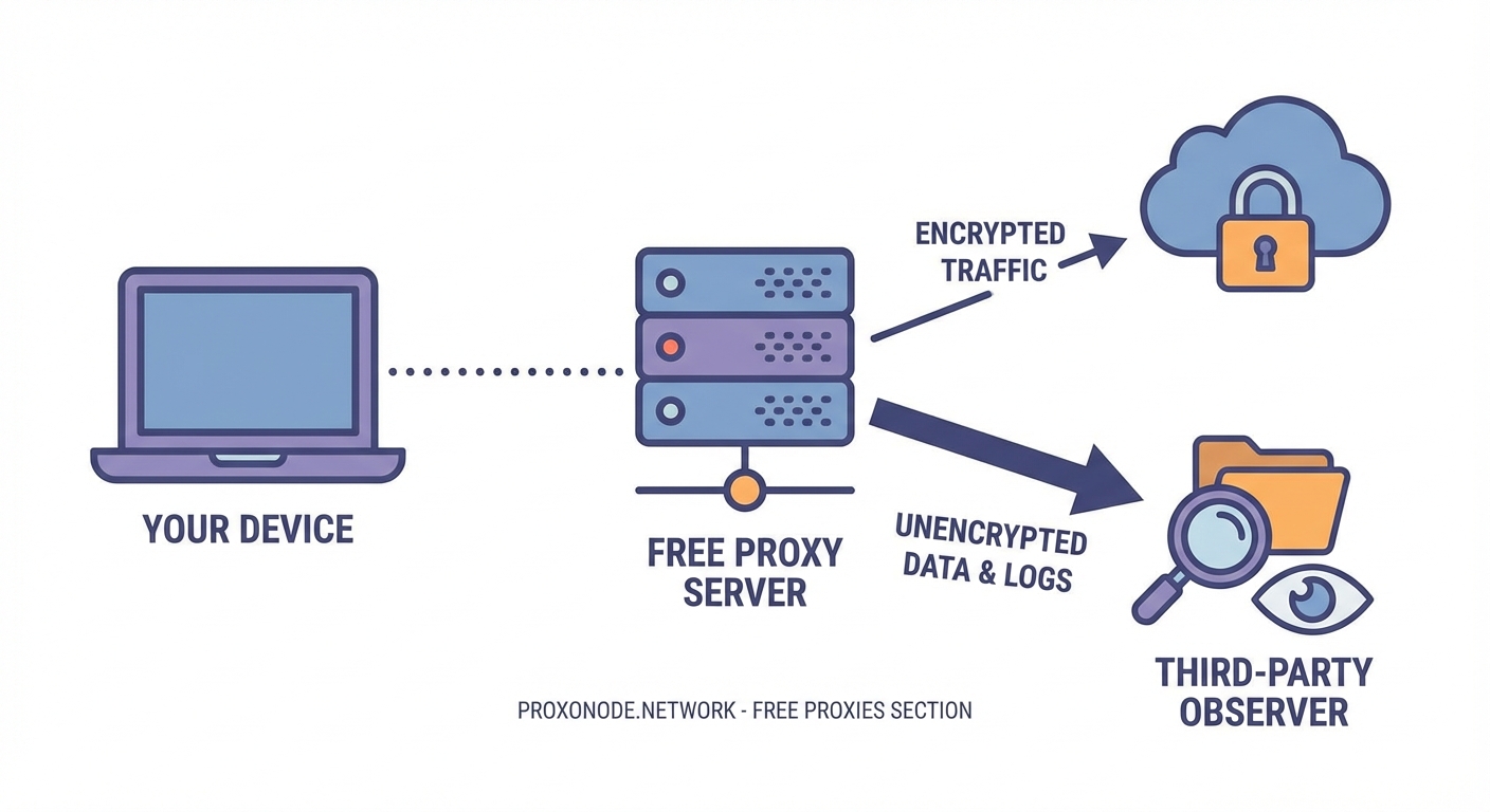What Happens to Your Data When You Connect to a Free Proxy Server? - Illustration 3