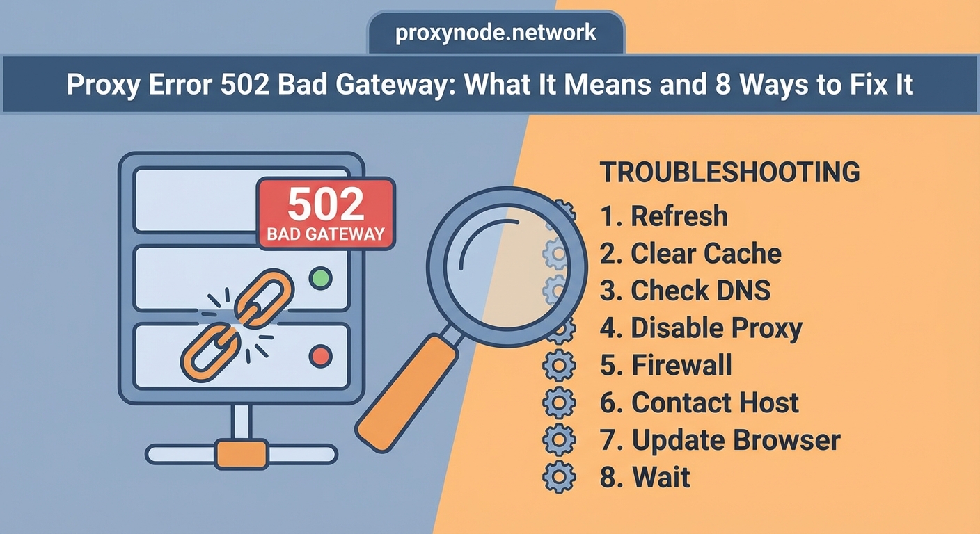 Proxy Error 502 Bad Gateway: What It Means and 8 Ways to Fix It - Illustration 1