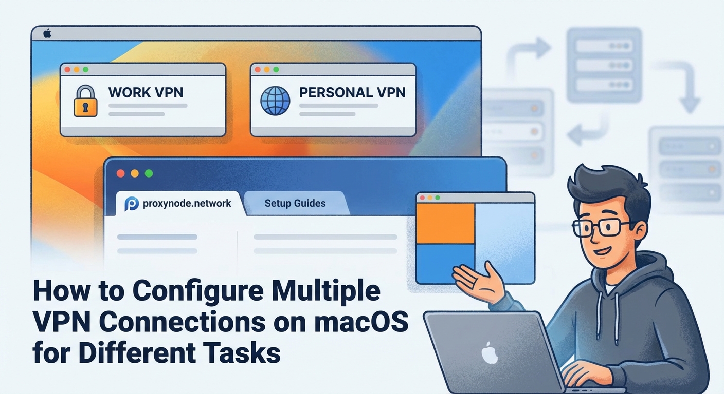 How to Configure Multiple VPN Connections on macOS for Different Tasks - Illustration 1