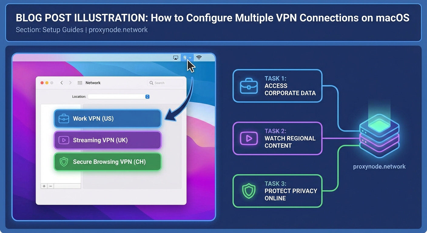 How to Configure Multiple VPN Connections on macOS for Different Tasks - Illustration 2