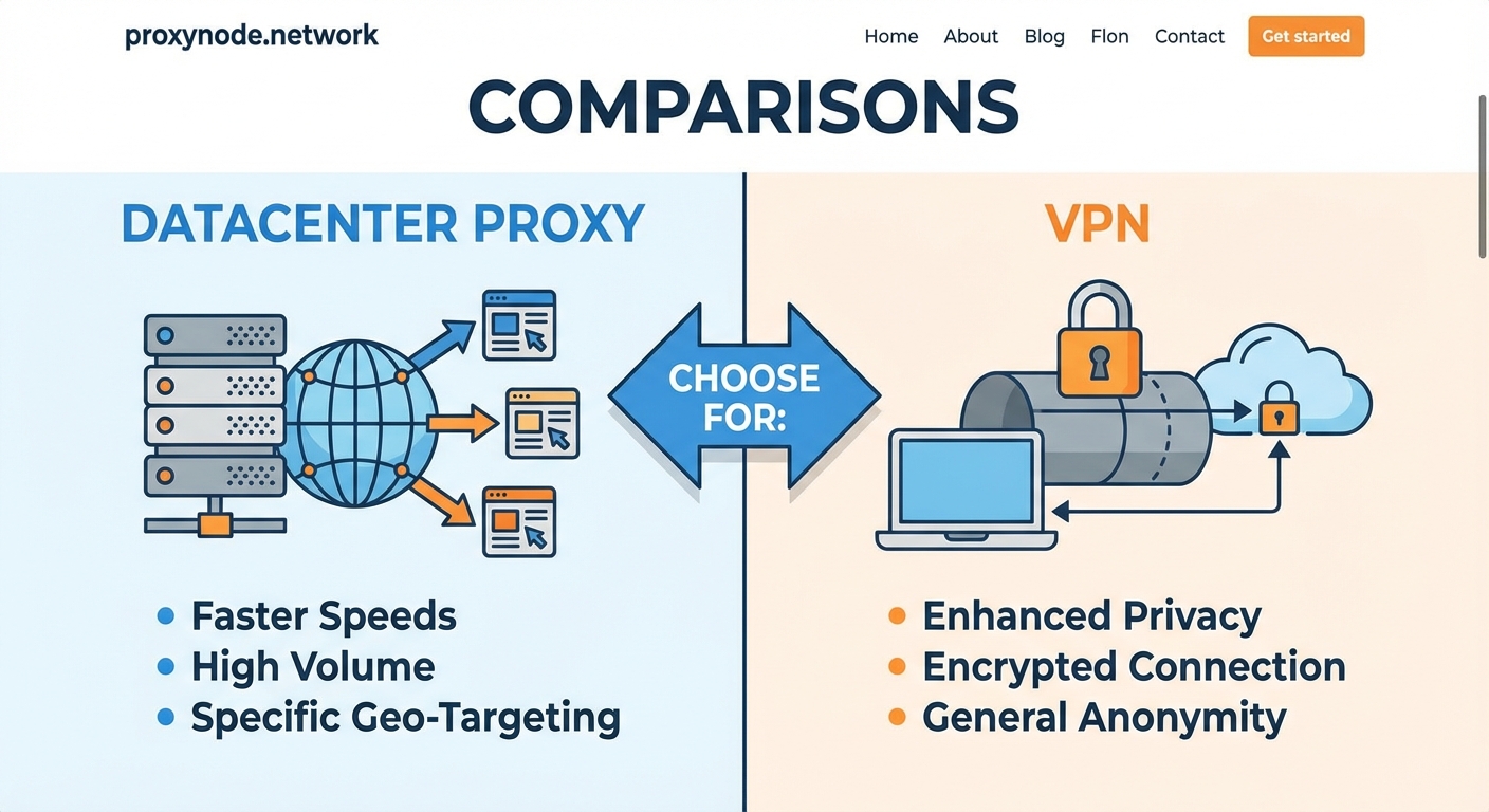 When Should You Choose a Datacenter Proxy Over a VPN? - Illustration 2