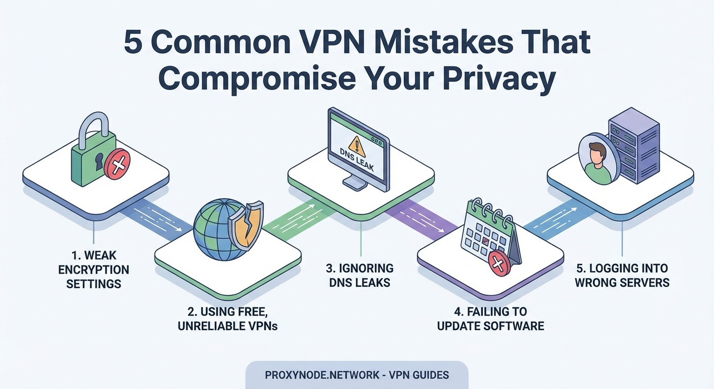 5 Common VPN Mistakes That Compromise Your Privacy - Illustration 1