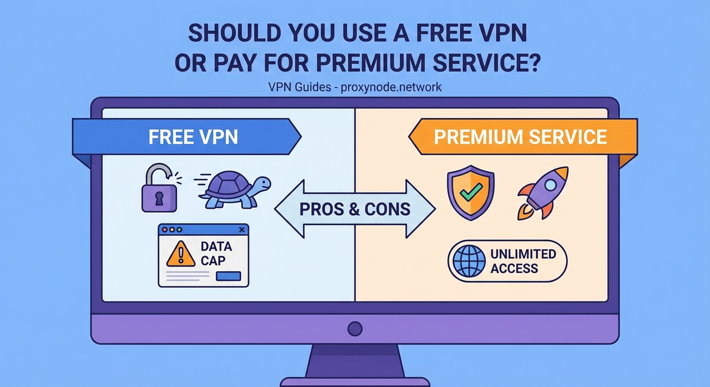 Should You Use a Free VPN or Pay for Premium Service? - Illustration 1
