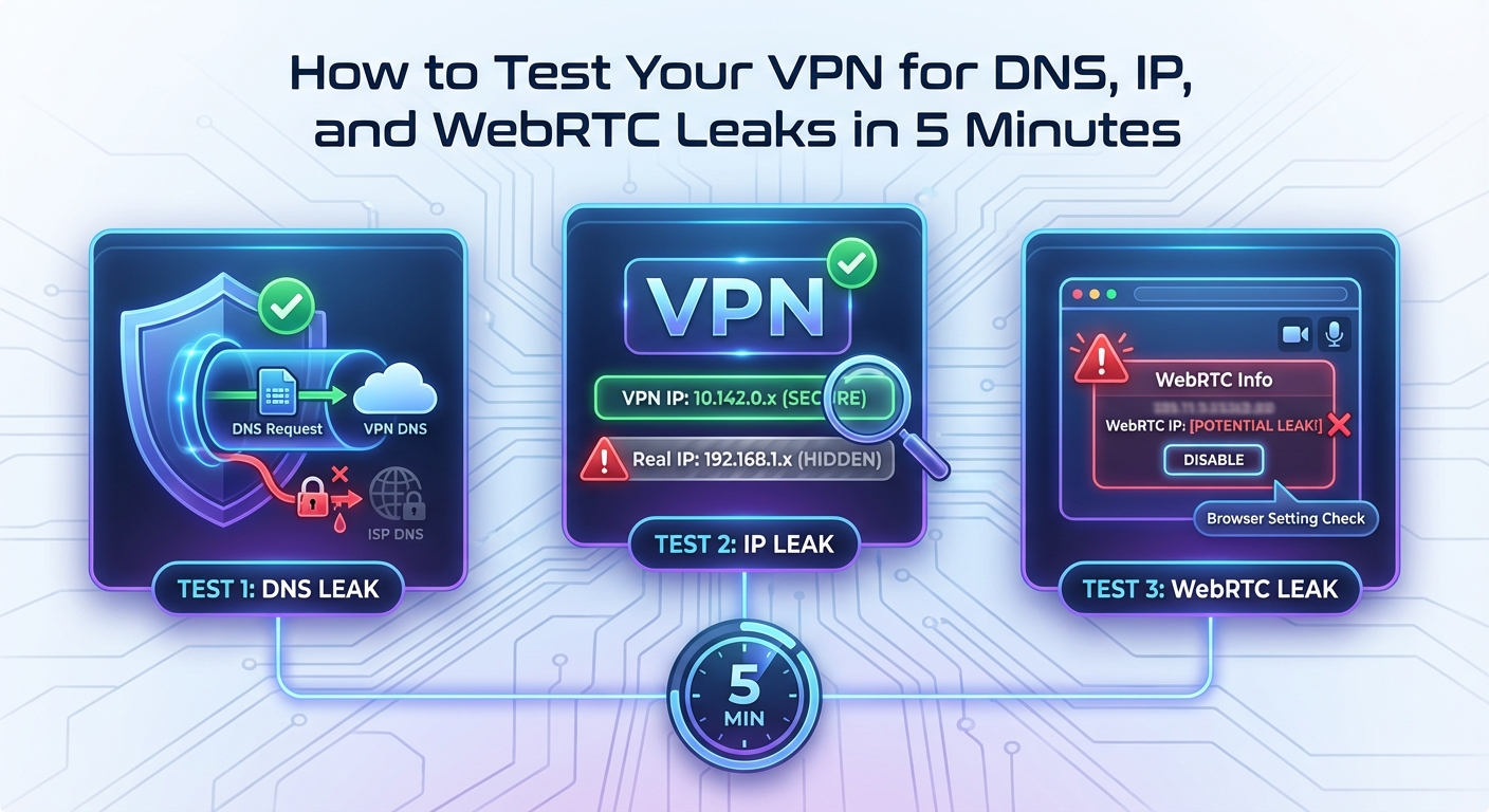 How to Test Your VPN for DNS, IP, and WebRTC Leaks in 5 Minutes - Illustration 3