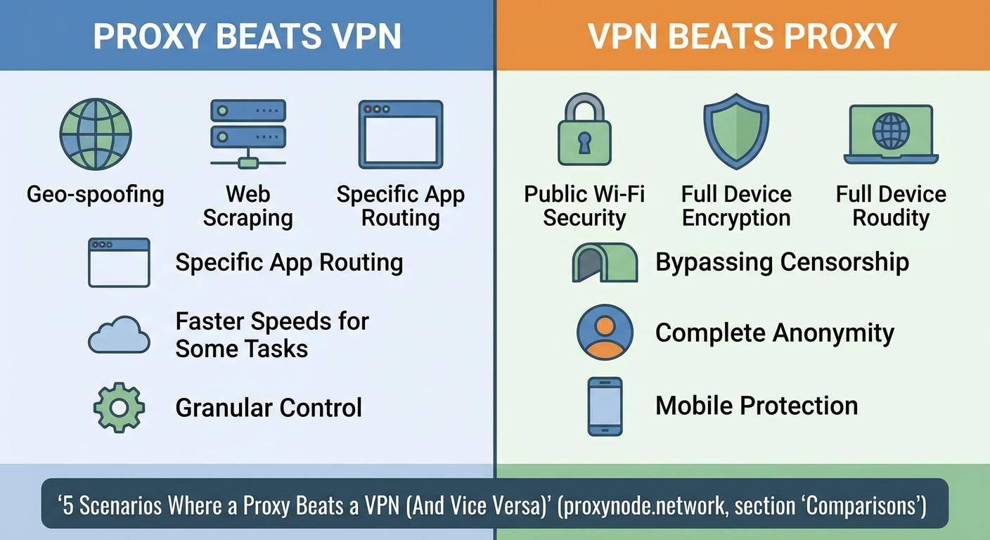 5 Scenarios Where a Proxy Beats a VPN (And Vice Versa) - Illustration 1