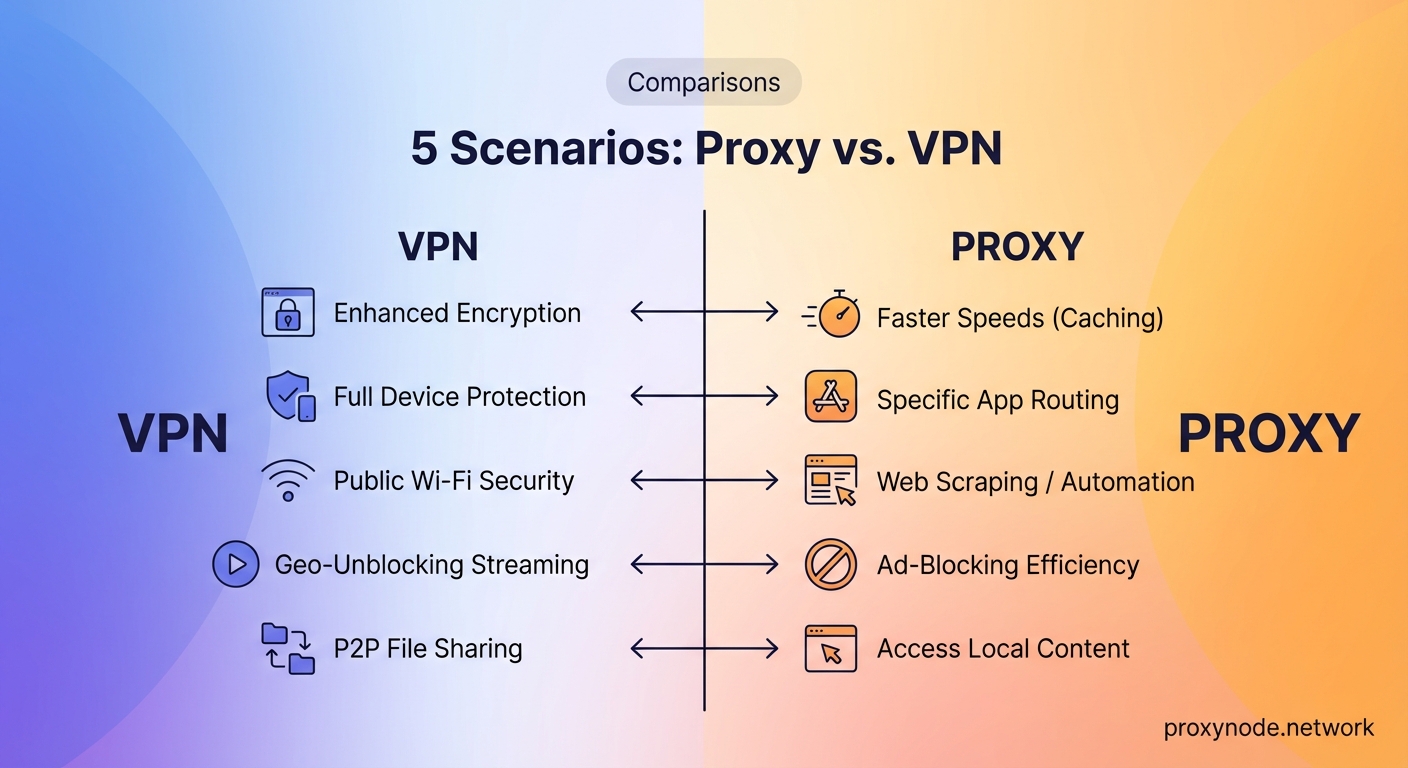 5 Scenarios Where a Proxy Beats a VPN (And Vice Versa) - Illustration 2