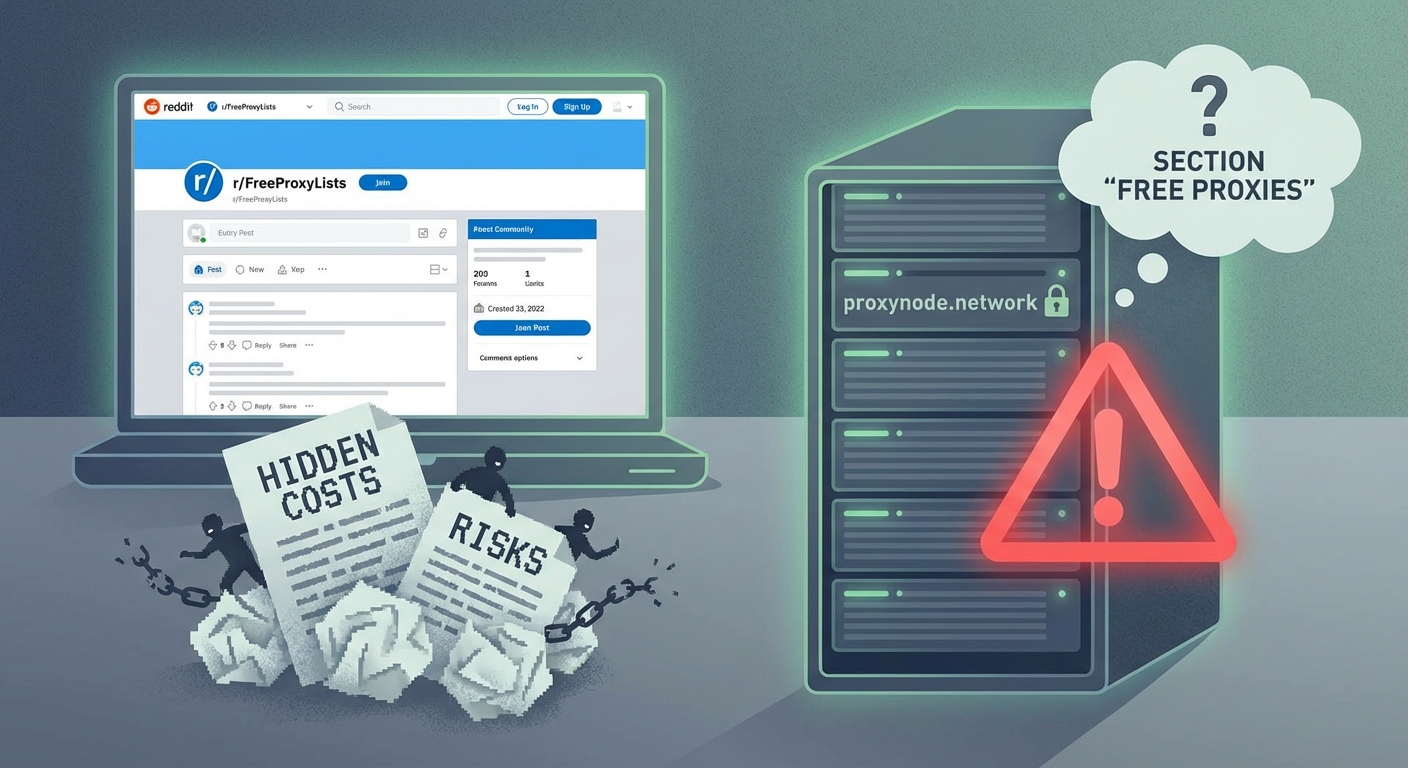 The Hidden Costs of Using Free Proxy Lists from Reddit and Forums — 1