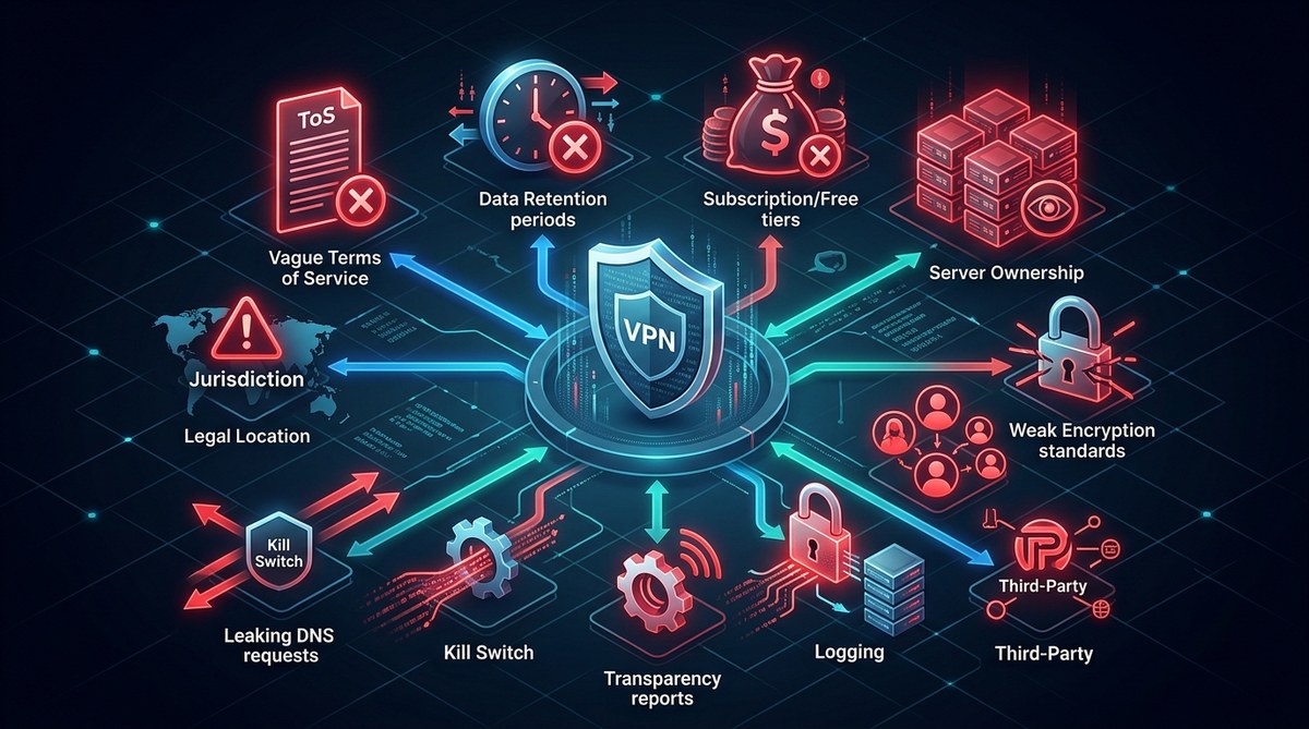 12 Red Flags That Your VPN Provider Might Be Logging Your Activity