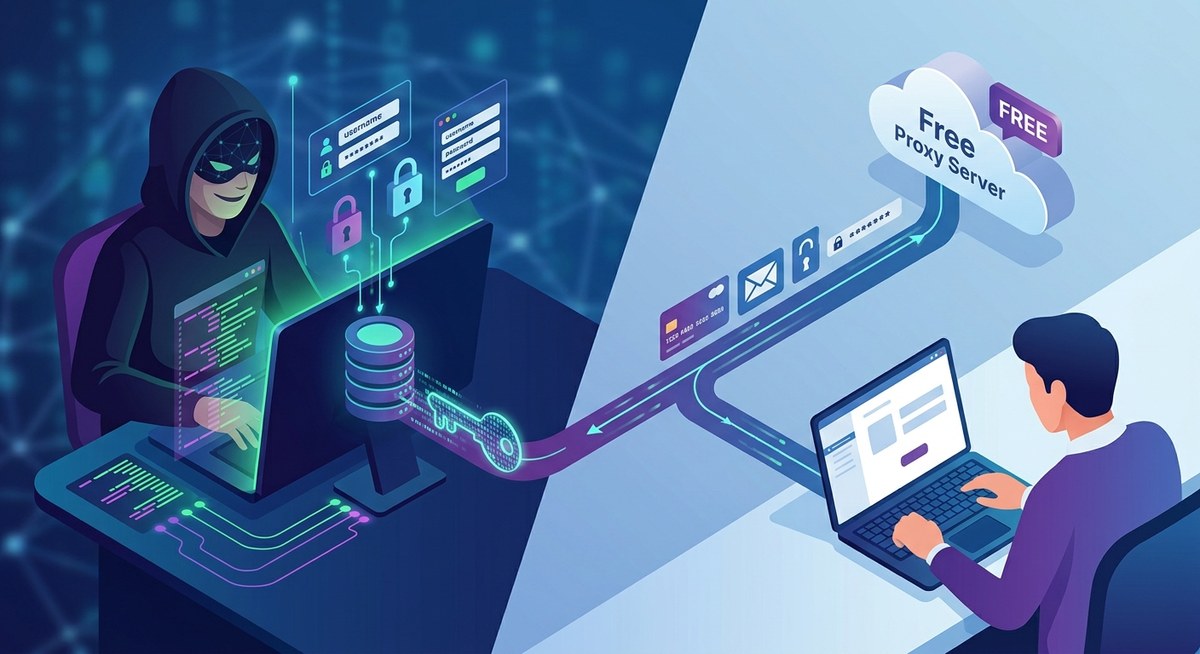 How Hackers Exploit Free Proxy Servers to Steal Credentials