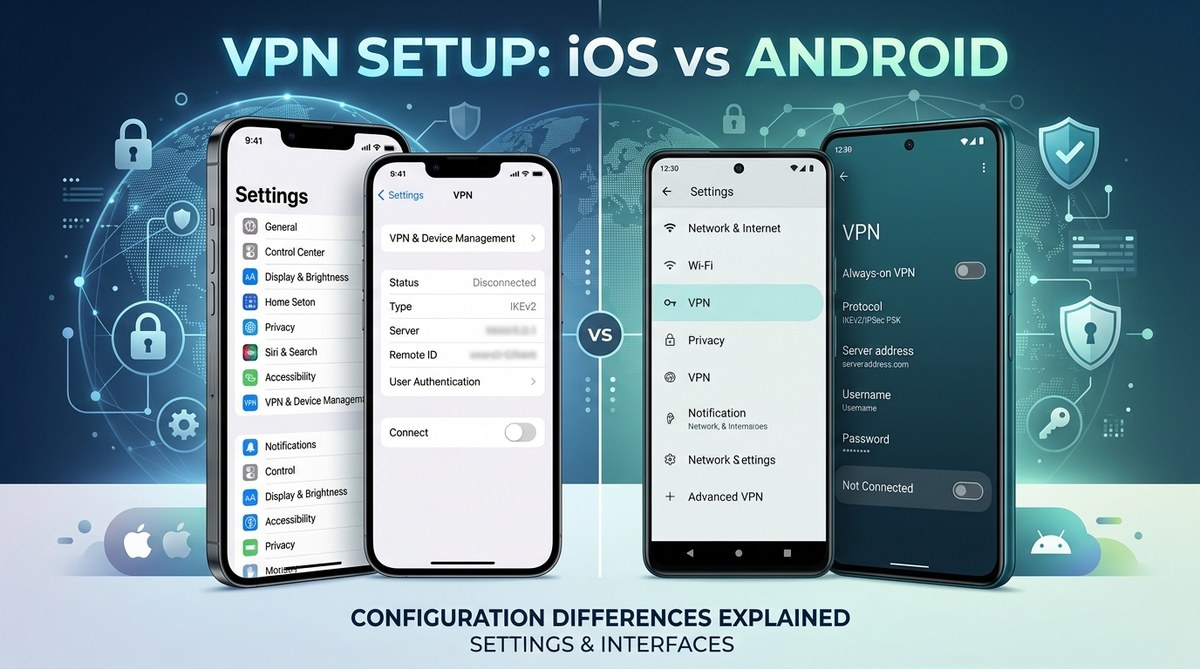 Mobile VPN Setup: iOS vs Android Configuration Differences Explained