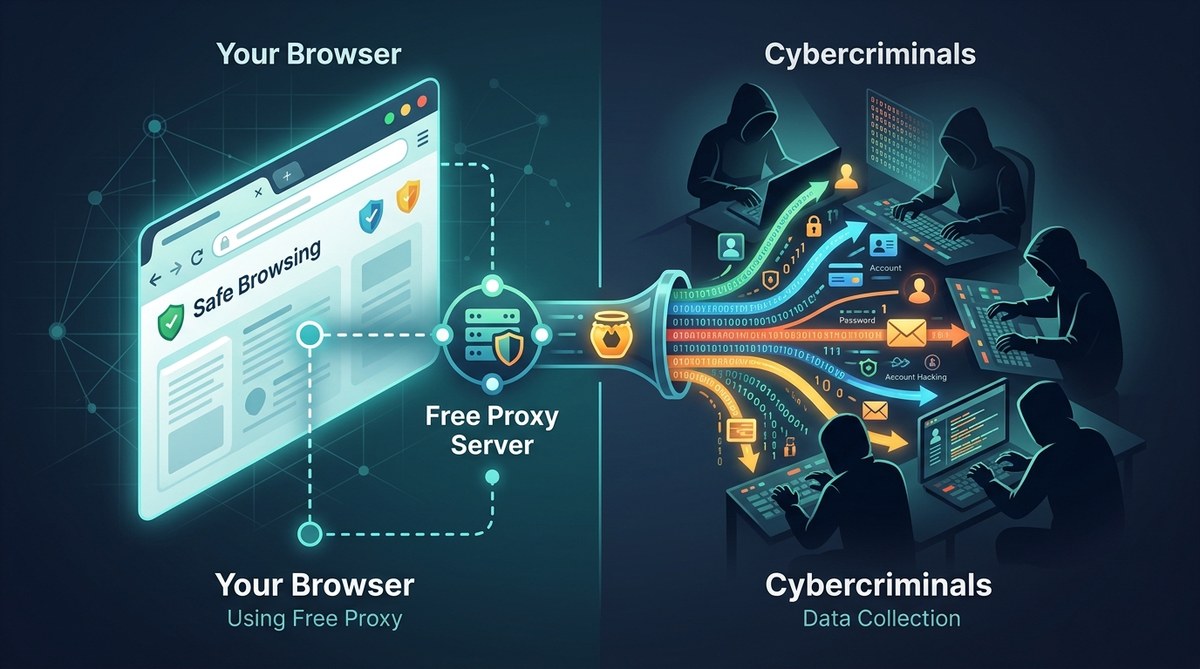 How Free Proxies Turn Your Browser Into a Honeypot for Cybercriminals